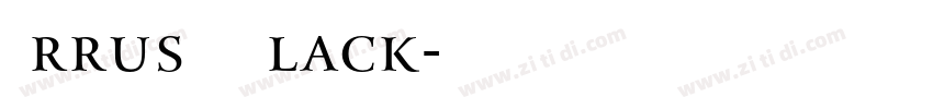 ArrusBT Black字体转换